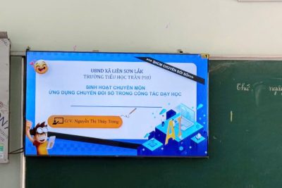 SINH HOẠT CHUYÊN MÔN VỚI NỘI DUNG ỨNG DỤNG CHUYỂN ĐỔI SỐ